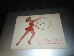 Vintage Tic Toc Club Wisonsin's Finest Rendezvous Photo Holder - Picture 1 of 10
