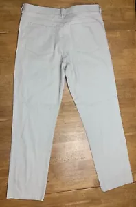 Greg Norman Herren Größe 34 x 32 khaki Chino Golfhose vorne flach Stretch - Bild 1 von 7