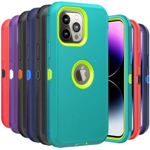 Funda resistente a prueba de golpes resistente para iPhone 14 Pro Max 13 12 11 XR XS Max - Imagen 1 de 23