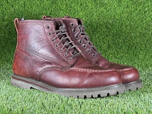 🙂LL Bean Herren Mokka Zehenpartie Stiefeletten | braunes Leder | Gr. 12 breit - Bild 1 von 17
