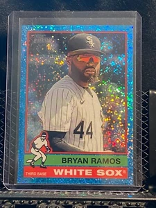 Bryan Ramos 2025 Topps Heritage Chrome Light Blue Sparkle #381 White Sox - Picture 1 of 2