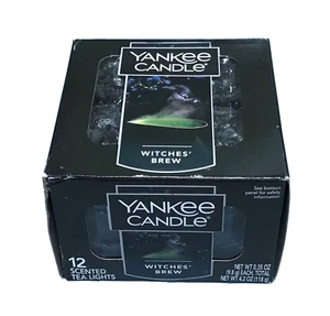 Yankee Candle 12 WITCHES' BREW Tealights Tea Light Candles Patchouli - Free Ship - Picture 1 of 2