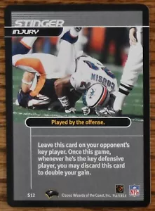 2002 NFL Showdown Strategy #S12 #12 Stinger Terry Cousins Miami Dolphins Broncos - Picture 1 of 1