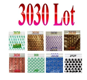 100 PACK  3030 Apple Zip Baggies 3.0X3.0" POLYBAGS SKULLS SPADES HEAVY D DOLLAR+ - Picture 1 of 9