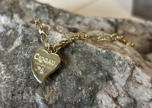 9ct Yellow & Rose Gold Clogau Signature Heart Bracelet 18-18.5cm Rare 375 - Picture 1 of 7