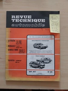 Revue Technique Toyota Corolla 1200 KE 20 25 26 30 35 36 50 1.2 coupe break berl - Picture 1 of 11
