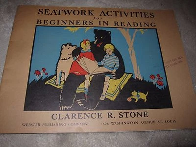 Vtg, Seatwork Activities for Beginners in Reading, by Clarence R. Stone, 1931 - Image 1 of 4