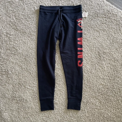 NWT Minnesota Twins Baseball MLB Jogger Pants Women's Small Navy Blue Cover