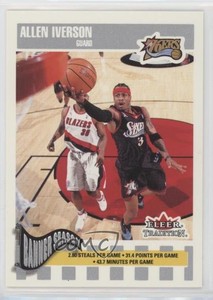 2002-03 Fleer Tradition Crystal /199 Allen Iverson #264 HOF
