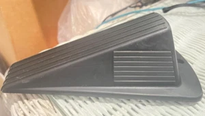 Jumbo Wide Black Door Wedge Stopper Rubber Floor Home 6.6"Lx2.5"H(2F) - Picture 1 of 8