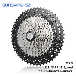 Sunshine Mountain Bike Cassette 8 9 10 11 12 Speed MTB Cassette for SHIMANO - Picture 1 of 31
