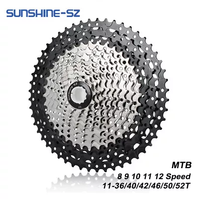 Sunshine Mountain Bike Cassette 8 9 10 11 12 Speed MTB Cassette for SHIMANO - Image 1 of 4