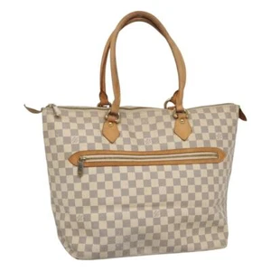LOUIS VUITTON Damier Azur Saleya GM Tote Bag N51184 LV Auth EC504 - Picture 1 of 22
