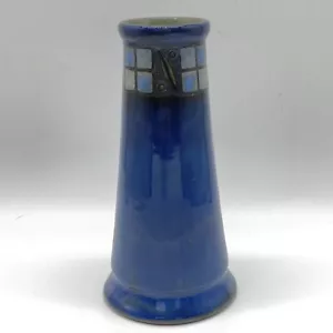 "Florero de gres Royal Doulton Bessie Newbery Art Nouveau azul 7,25"" de alto" - Imagen 1 de 12