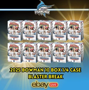 Chicago White Sox 2025 Bowman Blaster 10 Box 1/4 Case Break 3277 - Picture 1 of 1