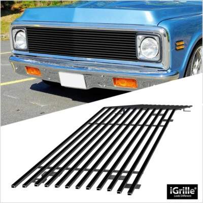 Se adapta a 69-72 Chevy Blazer/C/K Pickup/Suburban Negro Billet Parrilla Inserto Foto 1 de 4
