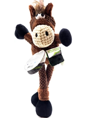 Juguete de peluche grande para perro GoDog Horse con tecnología de protección masticable Foto 1 de 2