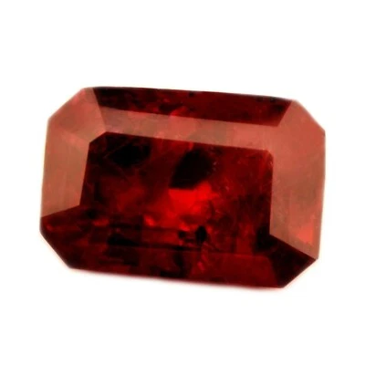 Certified 0.85ct Natural Untreated Red Color Ruby SI Clarity Madagascar Emerald - Image 1 of 2