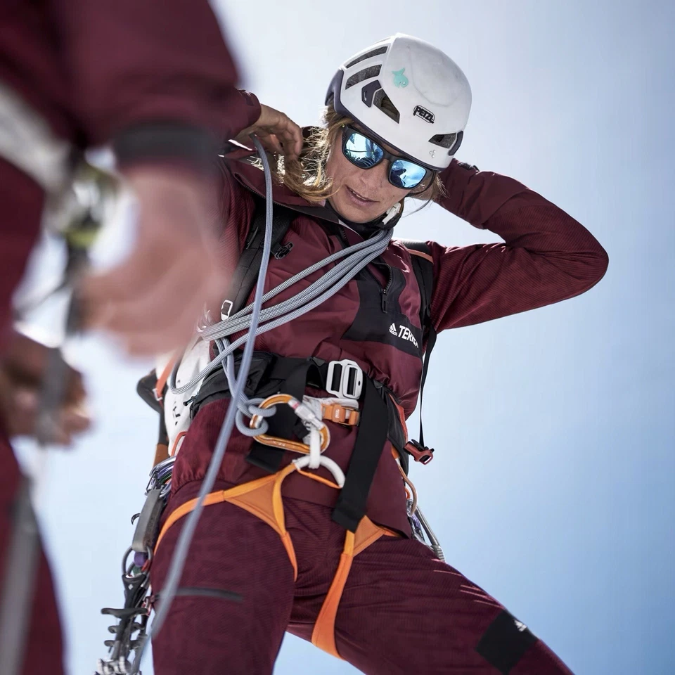 Adidas HE2277 Women Terrex Techrock Rain.Rdy Hiking Shadow Red Pants Size S/P