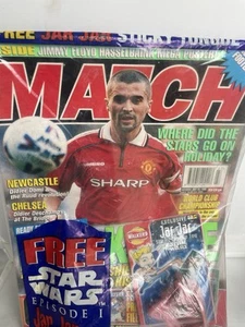 MATCH MAGAZINE JULY 1999 FACTORY SEALED WITH FREE STSRWARS JAR JAR TOY RARE 1999 - Picture 1 of 24