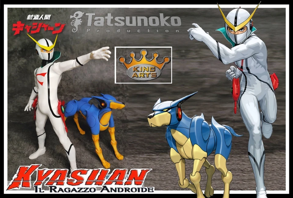 Pre-Order King Arts Diecast Figure Tatsunoko Series - Kyashan & Flender - Immagine 1 di 4