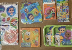 8 ct BUBBLE GUPPIES Birthday Party Invitations Tablecloth Plates Napkins Banner - Picture 1 of 1