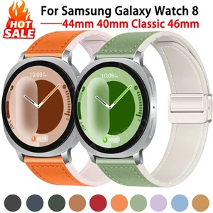 Silicone+Leather Sport Band Strap For Samsung Galaxy Watch 8 40mm 44mm/8 Classic - Picture 1 of 104