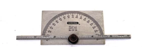 General No. CF-19 Chrome Finish Stainless Steel Protractor Made in U.S.A. - Picture 1 of 2