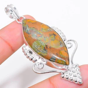 Ciondolo gioiello in argento sterling 925 fatto a mano con pietra preziosa... - Foto 1 di 5