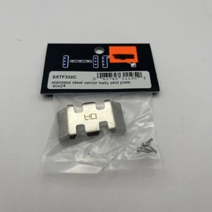 HOT RACING SXTF332C Axial SCX24 Stainless Steel Center Belly Skid Plate HH - Picture 1 of 2