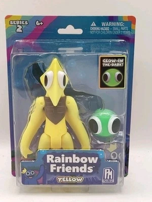 RAINBOW FRIENDS YELLOW SERIES 2 GLOW IN THE DARK FIGURE NIP **SEE Description** - Image 1 of 4