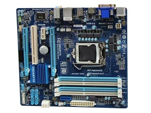 For GIGABYTE H77M-D3H motherboard H77 LGA1155 DDR3 32G DVI+VGA+HDMI M-ATX Tested - Picture 1 of 1