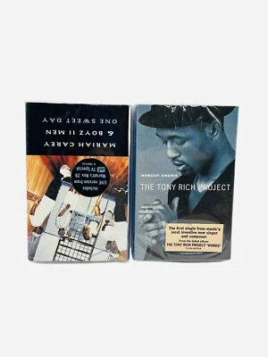 Mariah Carey Boyz II Men Tony Rich Cassette Singles Sealed 90s R&B One Sweet Day - Image 1 of 4