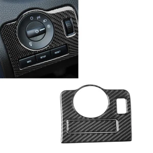 Interruptor de faros de coche fibra de carbono cubierta interior para Ford Mustang 2009-2013 - Imagen 1 de 9