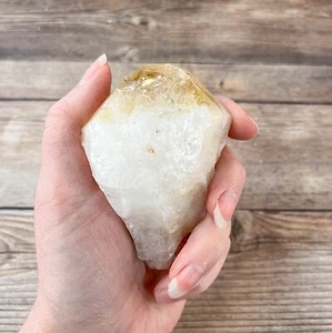 Large Citrine Geode Raw Crystal: 6.2 oz (176 g) Heat Treated - Picture 1 of 6