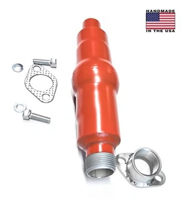 Super red Muffler 1" NPT thread Exhaust Flex tubig Compatible, GX 240, 270, 390 - Picture 1 of 7
