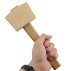 Wooden Leather Woodworking Hammer Solid Wood Whip Mallet Mallet  Carpenter