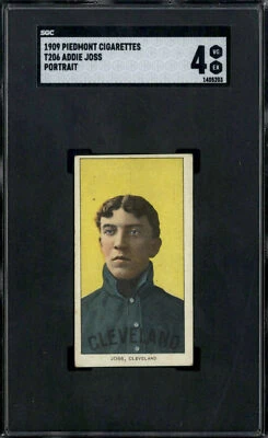 1909 T206 Addie Joss Portrait Piedmont - SGC 4 - Image 1 of 2