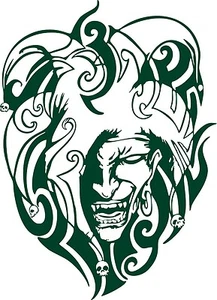 Jester Clown Tribal Skull Medieval Car Truck Laptop Window Vinyl Decal Sticker - Bild 1 von 2