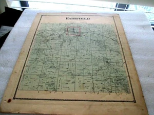 FAIRFIELD COUNTY ,   PENNSYLVANIA MAP CIRCA 1870-80 PEOPERTY OWNERS NAMES - Picture 1 of 1
