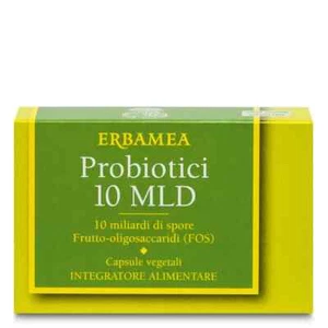 Probiotici 10 MLD 24 Capsule Vegetali Erbamea - Foto 1 di 2