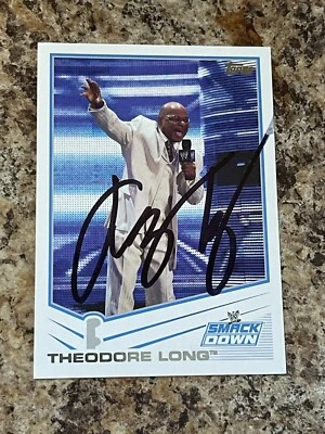 Teddy Theodore Long 2013 Topps WWE In Person Auto Autograph MCW Wrestling - Image 1 of 2