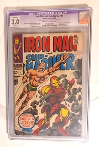 Iron Man y Sub-Mariner #1, CGC restaurado 3,0, Marvel Comics, abril de 1968 - Imagen 1 de 6