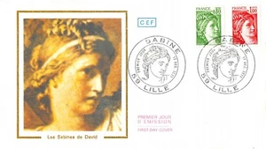 Briefumschlag FDC FRANKREICH SABINE 1977 LILLE n2 - Bild 1 von 1