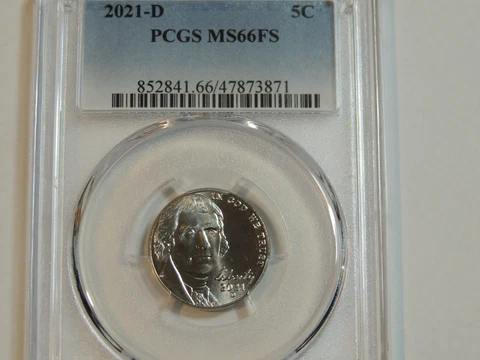 2021 D PCGS MS66FS JEFFERSON NICKEL Cover
