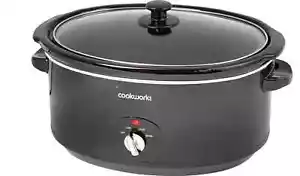 Cookworks 6.5L Slow Cooker - Black - Picture 1 of 7