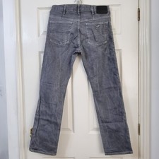 Emporio Armani  Men's Jeans W32 L32 Grey Straight Men's Jeans