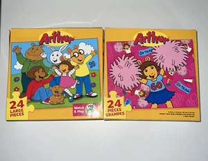Jigsaw Puzzles 24 Piece 2-Pack PBS Kids Arthur CraZart 8 X 11 - Picture 1 of 3