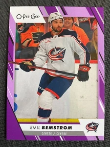 Emil Bemstrom 2023-24 OPC O-Pee-Chee Purple Border Parallel Card #14/49 - Picture 1 of 1