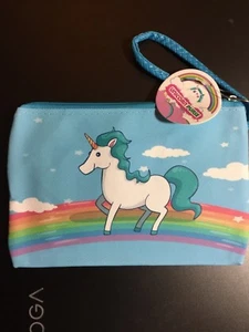 BOLSO DE MUÑECA UNICORNIO NUEVO CON ETIQUETAS BOLSO COSMÉTICO BOLSA DE MAQUILLAJE BOLSO DE NIÑAS ACCESORIO - Imagen 1 de 10